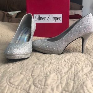 Silver Slipper heels